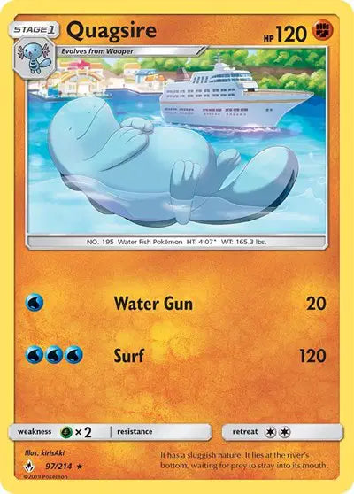Sun & Moon Unbroken Bonds 97/214 Quagsire