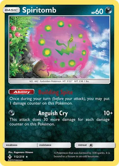 Sun & Moon Unbroken Bonds 112/214 Spiritomb