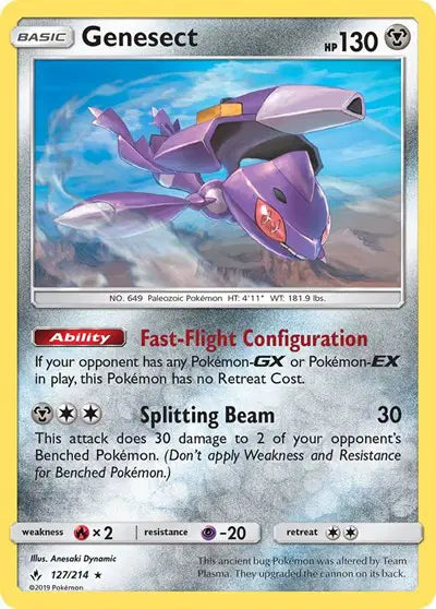 Sun & Moon Unbroken Bonds 127/214 Genesect