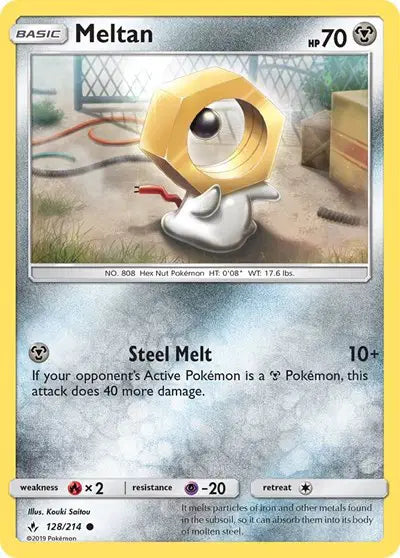 Sun & Moon Unbroken Bonds 128/214 Meltan