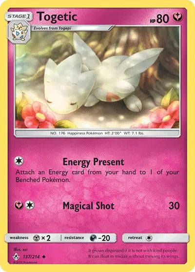 Sun & Moon Unbroken Bonds 137/214 Togetic