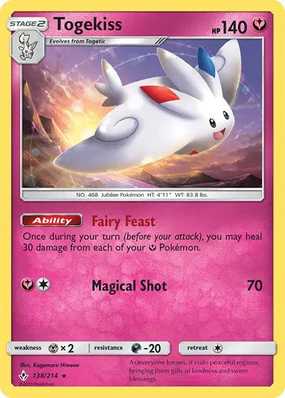 Sun & Moon Unbroken Bonds 138/214 Togekiss