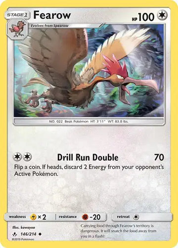 Sun & Moon Unbroken Bonds 146/214 Fearow