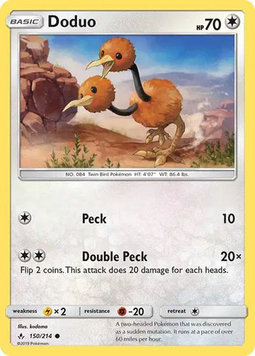 Sun & Moon Unbroken Bonds 150/214 Doduo
