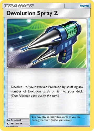 Sun & Moon Unbroken Bonds 166/214 Devolution Spray Z