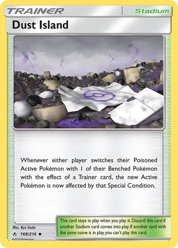 Sun & Moon Unbroken Bonds 168/214 Dust Island