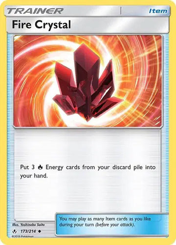 Sun & Moon Unbroken Bonds 173/214 Fire Crystal