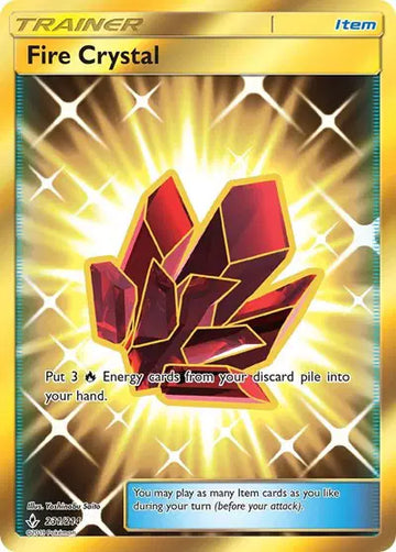 Sun & Moon Unbroken Bonds 231/214 Fire Crystal (Secret)