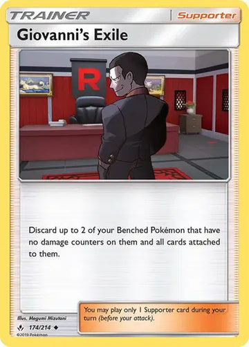 Sun & Moon Unbroken Bonds 174/214 Giovanni's Exile