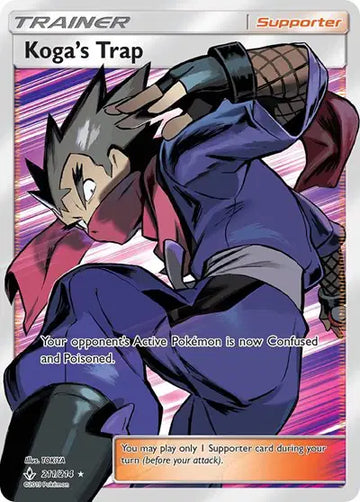 Sun & Moon Unbroken Bonds 211/214 Koga's Trap (Full Art)