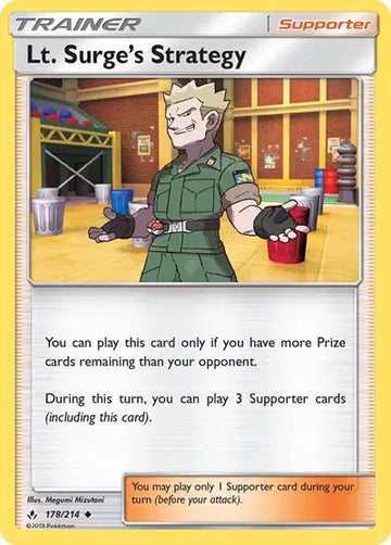 Sun & Moon Unbroken Bonds 178/214 Lt. Surge's Strategy