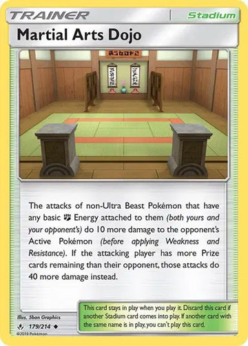 Sun & Moon Unbroken Bonds 179/214 Martial Arts Dojo