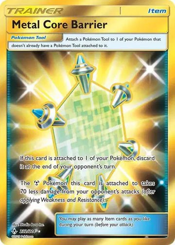 Sun & Moon Unbroken Bonds 232/214 Metal Core Barrier (Secret)