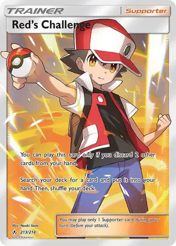 Sun & Moon Unbroken Bonds 213/214 Red's Challenge (Full Art)