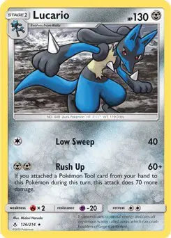 Sun & Moon Unbroken Bonds 126/214 Lucario (SM Unbroken Bonds)