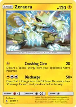 Sun & Moon Unbroken Bonds 060/214 Zeraora (SM Unbroken Bonds) (Cracked Ice Holo)