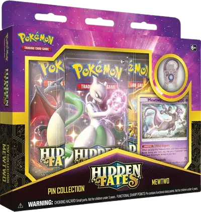 Sun & Moon Hidden Fates  Pin Collection [Mewtwo]
