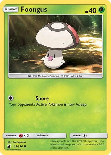 Sun & Moon Unified Minds - 13/236 Foongus