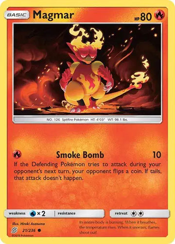 Sun & Moon Unified Minds 21/236 Magmar