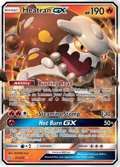 Sun & Moon Unified Minds  25/236 Heatran GX