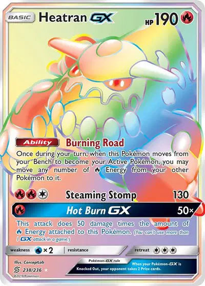 Sun & Moon Unified Minds - 238/236 Heatran GX (Secret)