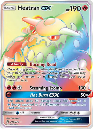 Sun & Moon Unified Minds - 238/236 Heatran GX (Secret)