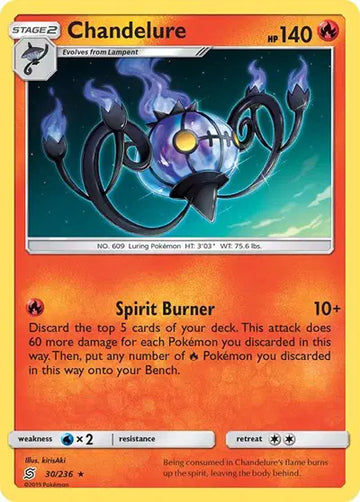 Sun & Moon Unified Minds 30/236 Chandelure
