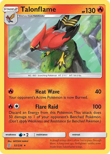 Sun & Moon Unified Minds 32/236 Talonflame