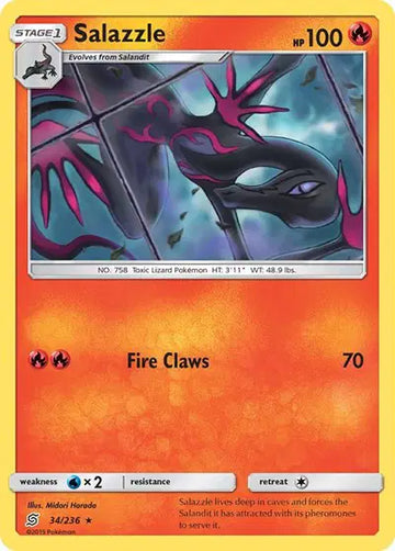 Sun & Moon Unified Minds - 34/236 Salazzle (34)