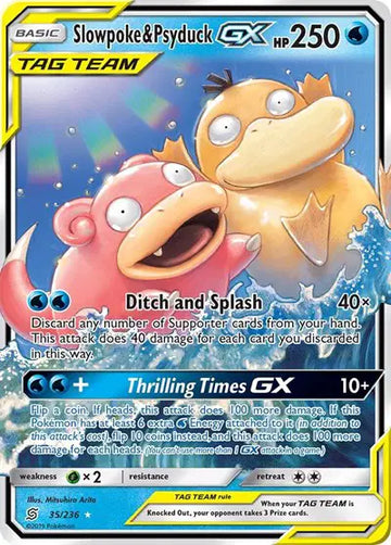 Sun & Moon Unified Minds 35/236 Slowpoke & Psyduck GX