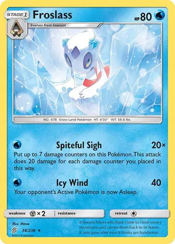 Sun & Moon Unified Minds  38/236 Froslass