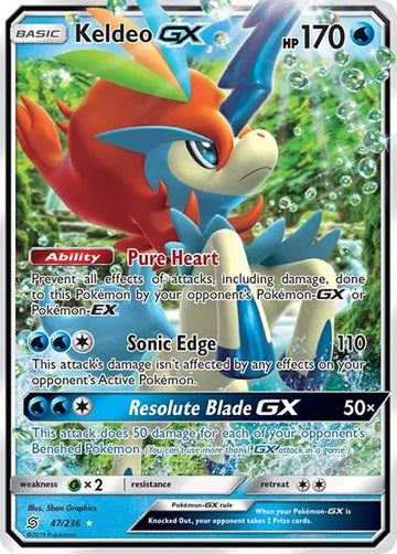 Sun & Moon Unified Minds  47/236 Keldeo GX