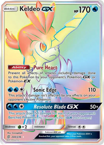 Sun & Moon Unified Minds 240/236 Keldeo GX (Secret)