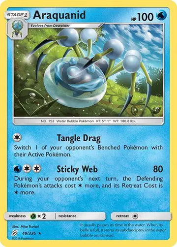 Sun & Moon Unified Minds 49/236 Araquanid