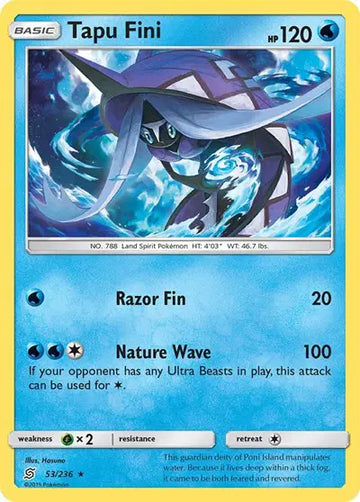 Sun & Moon Unified Minds 53/236 Tapu Fini