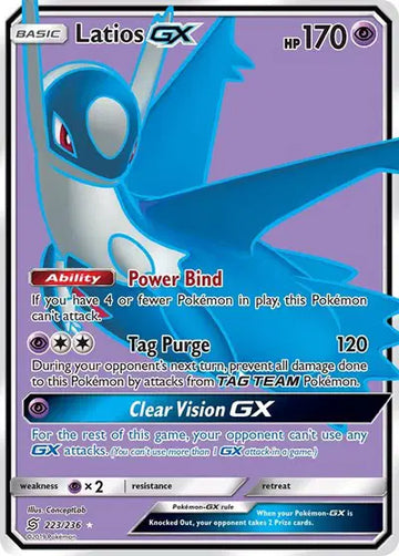 Sun & Moon Unified Minds 223/236 Latios GX (Full Art)