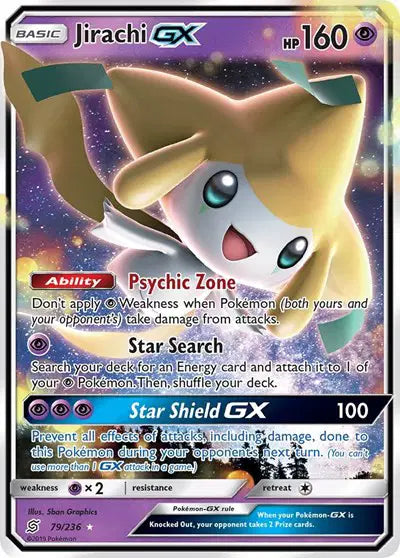 Sun & Moon Unified Minds 79/236 Jirachi GX
