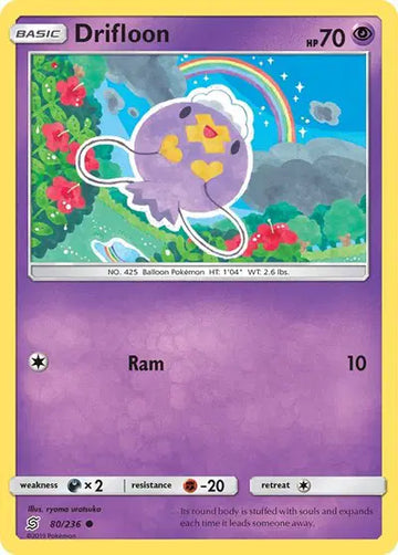 Sun & Moon Unified Minds 80/236 Drifloon