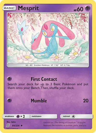 Sun & Moon Unified Minds 84/236 Mesprit