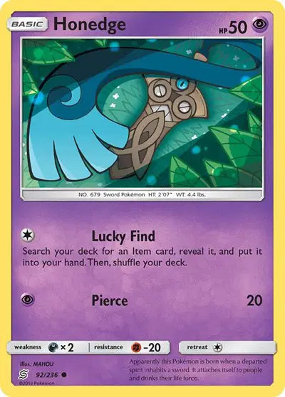 Sun & Moon Unified Minds - 92/236 Honedge (92)