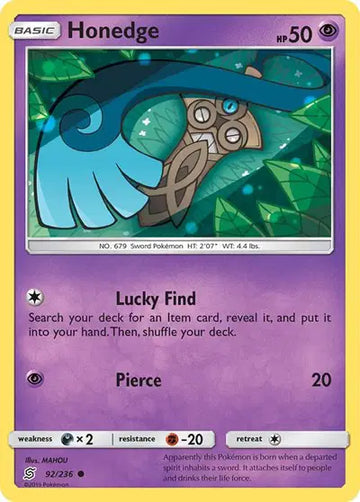 Sun & Moon Unified Minds - 92/236 Honedge (92)