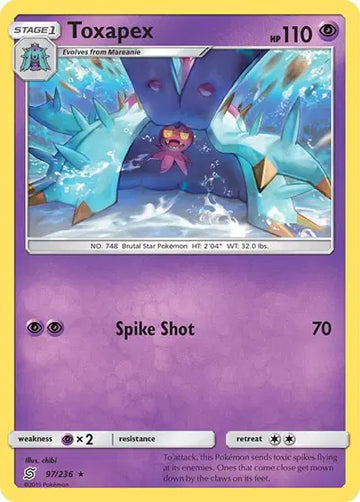 Sun & Moon Unified Minds - 97/236 Toxapex