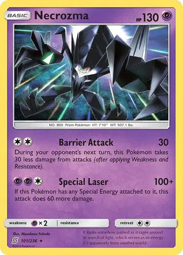 Sun & Moon Unified Minds 101/236 Necrozma