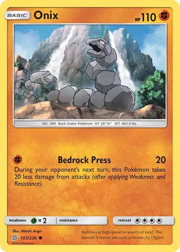 Sun & Moon Unified Minds  103/236 Onix