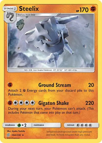 Sun & Moon Unified Minds  104/236 Steelix