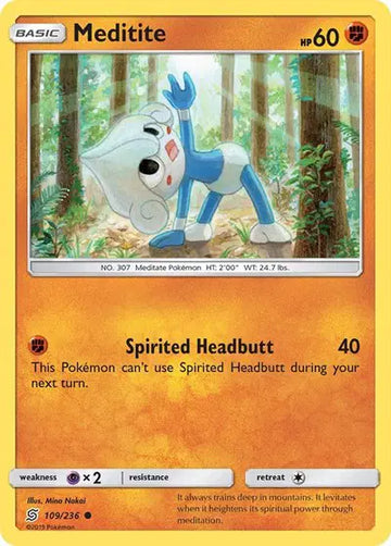 Sun & Moon Unified Minds - 109/236 Meditite