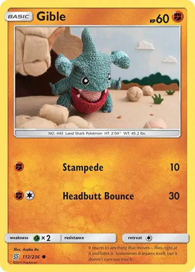 Sun & Moon Unified Minds  112/236 Gible