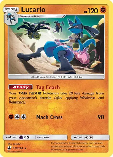 Sun & Moon Unified Minds - 117/236 Lucario