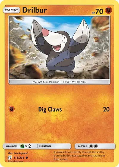 Sun & Moon Unified Minds - 118/236 Drilbur