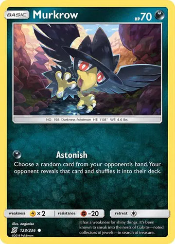 Sun & Moon Unified Minds - 128/236 Murkrow (128)